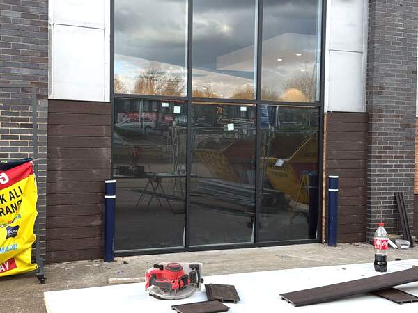 Curtain wall and cladding