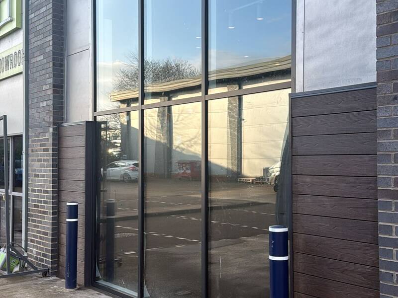 Completed curtain wall panels