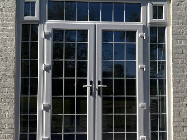 UPVC French doors with Georgian bars