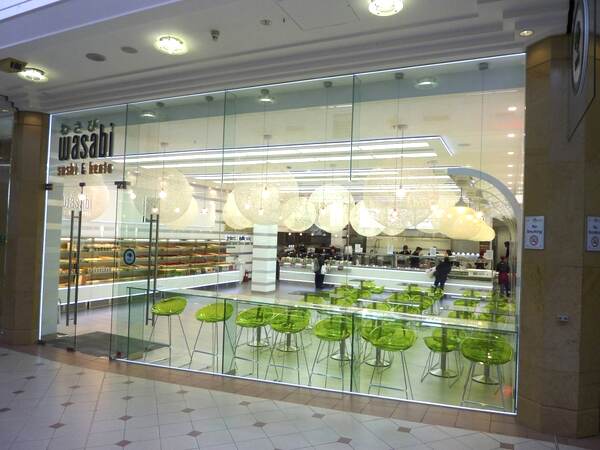 Frameless glass shopfront