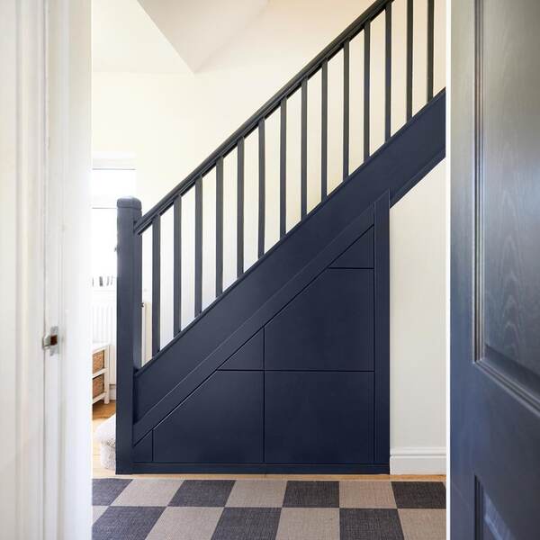 Fitted under stairs storage