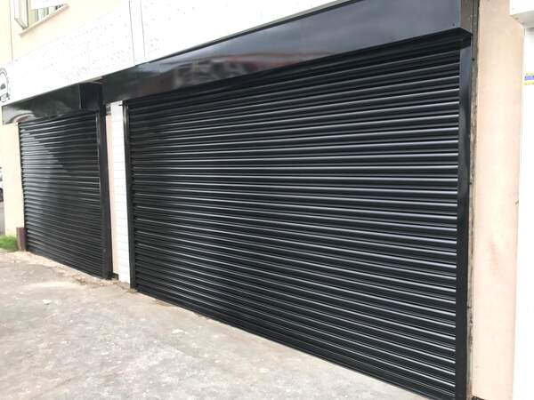 Shopfront roller shutters