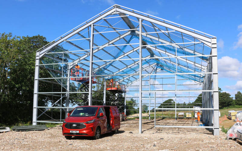 Steel frame construction