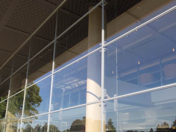 Point-fixed spider glazing