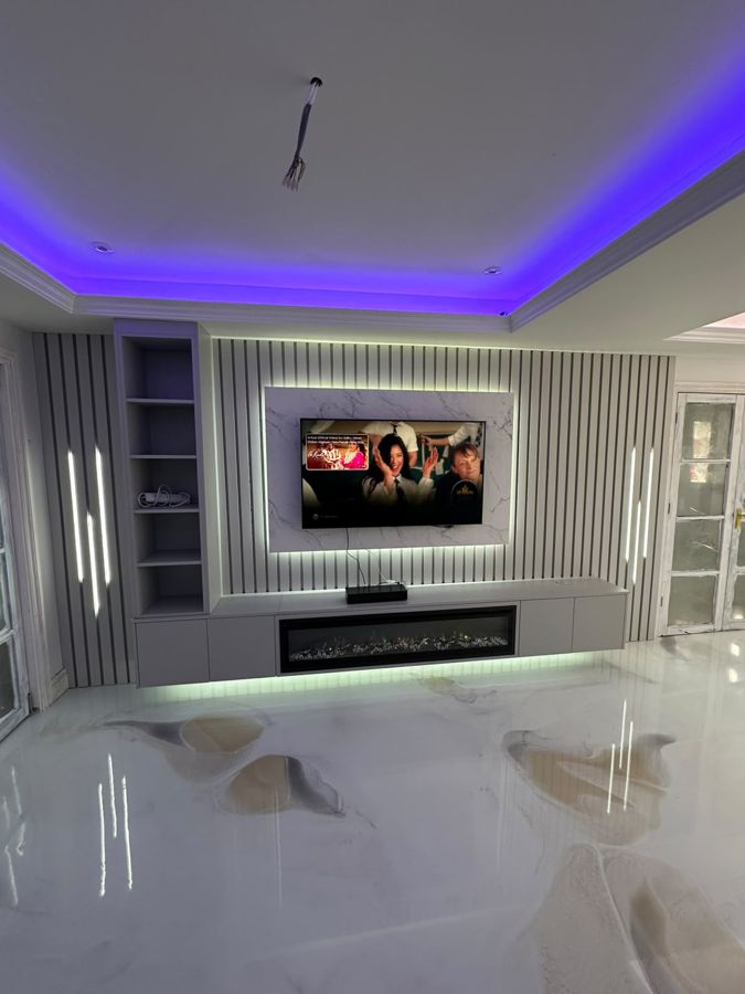 Fitted wardrobe installation