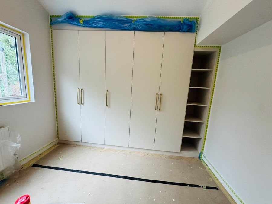 Fitted wardrobe installation