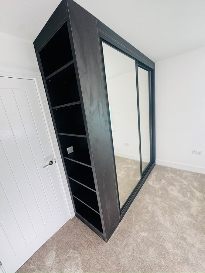 Fitted wardrobe installation