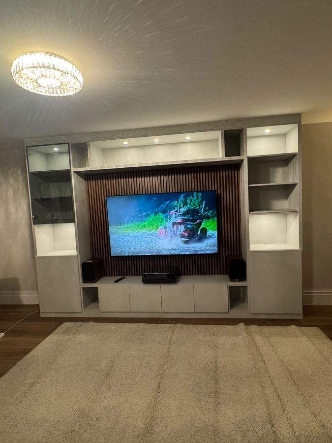 Fitted wardrobe installation